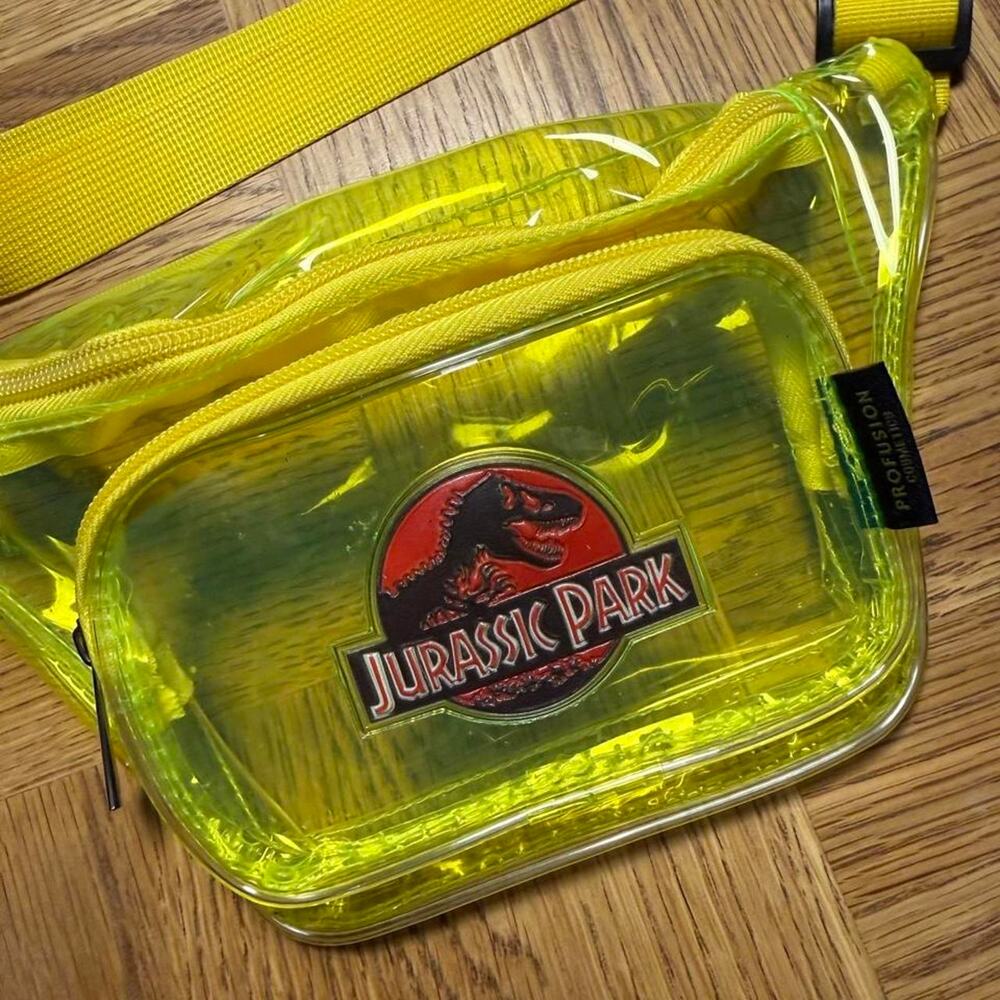 Jurassic Park Neon Yellow Clear Fanny Pack Waist Bag